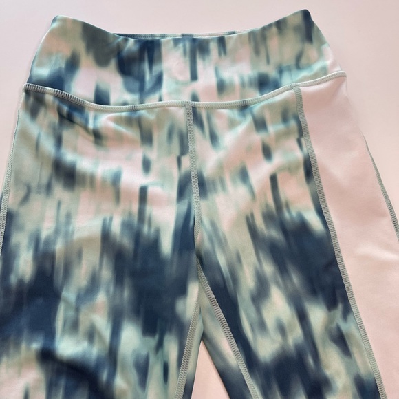 Z by Zella Leggings & Sports Bra Set Green & White Girls Size M (8-10) - Picture 6 of 12